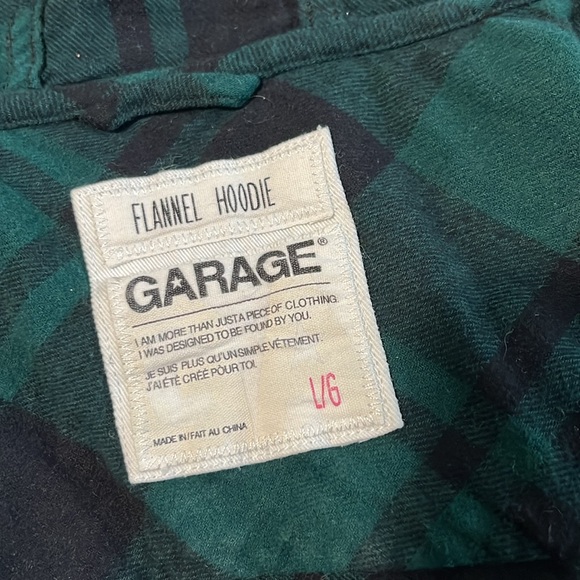 Garage Flannel Hoodie size L - Picture 3 of 6